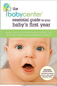 BabyCenter book cover with wide-eyed baby